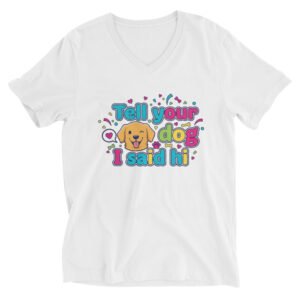 unisex short sleeve v neck t shirt